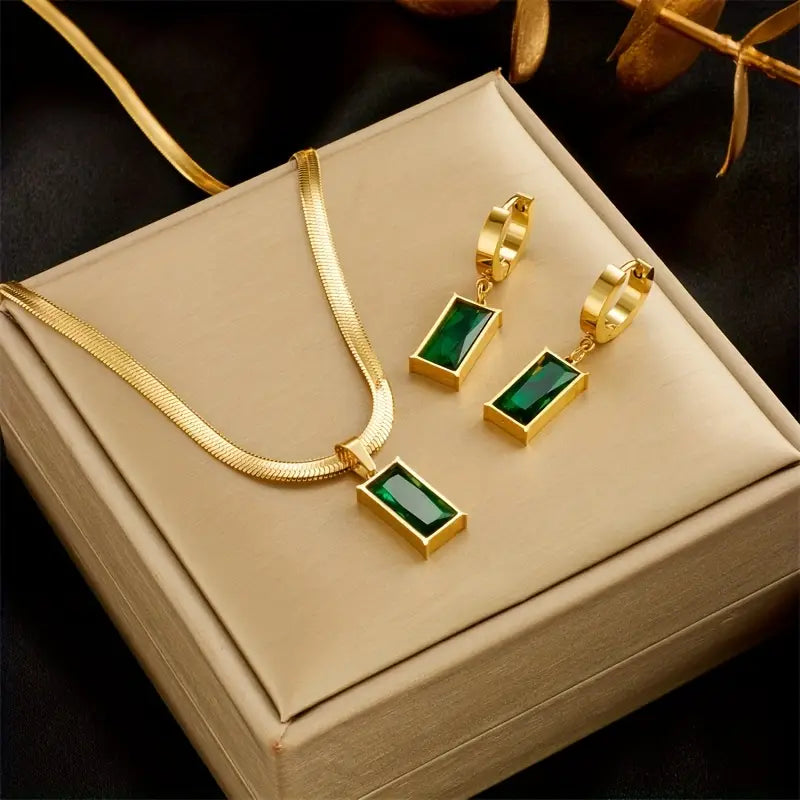 Set di gioielli Lina Smeraldo