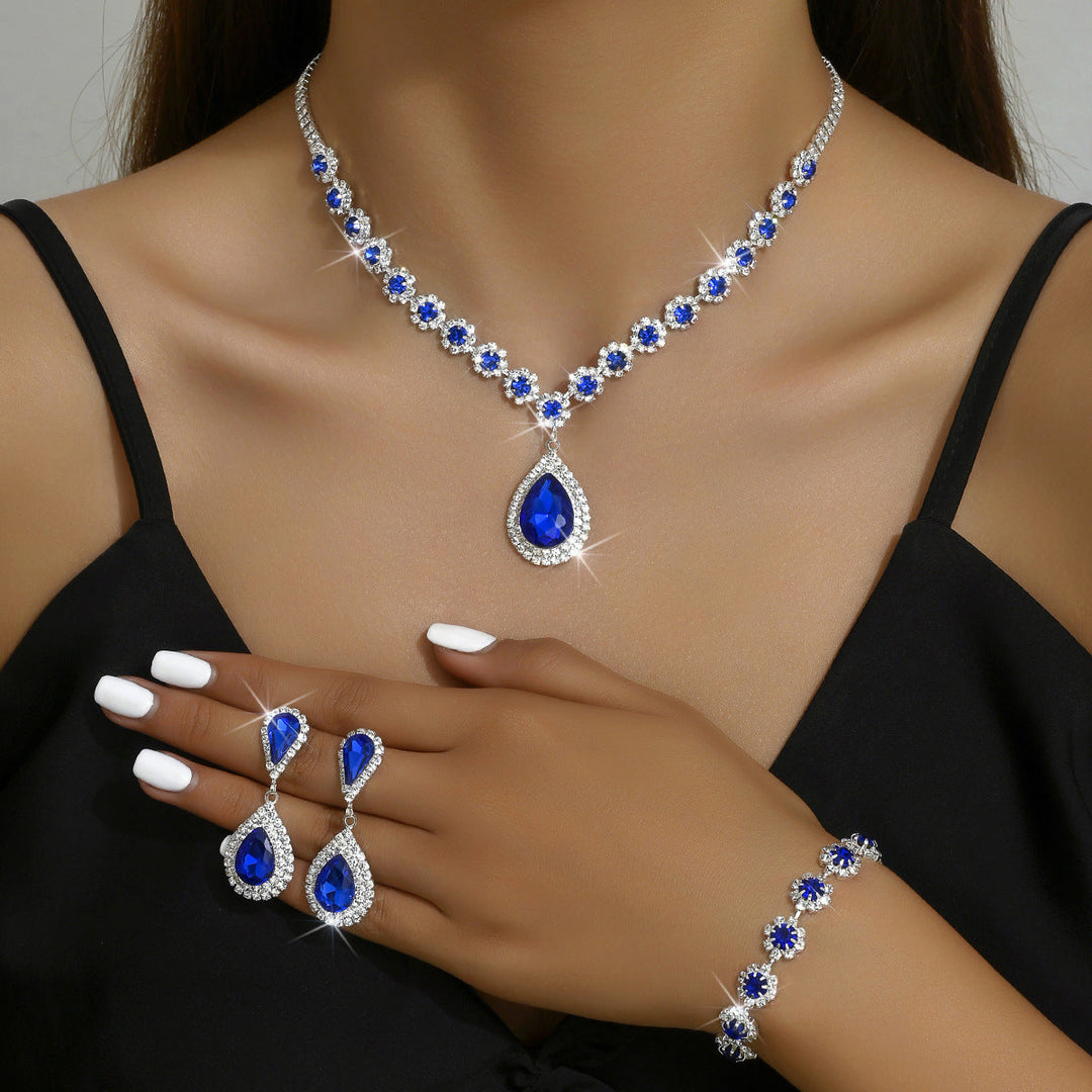 Set di gioielli da sposa in tre pezzi