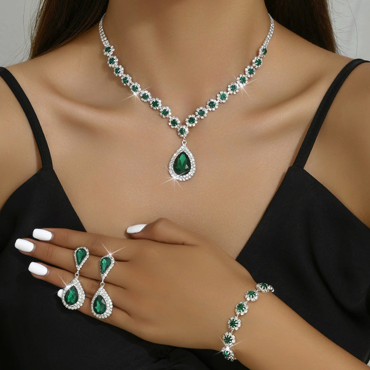 Set di gioielli da sposa in tre pezzi