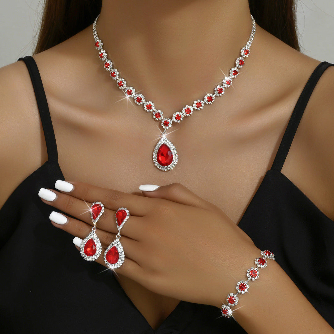Set di gioielli da sposa in tre pezzi