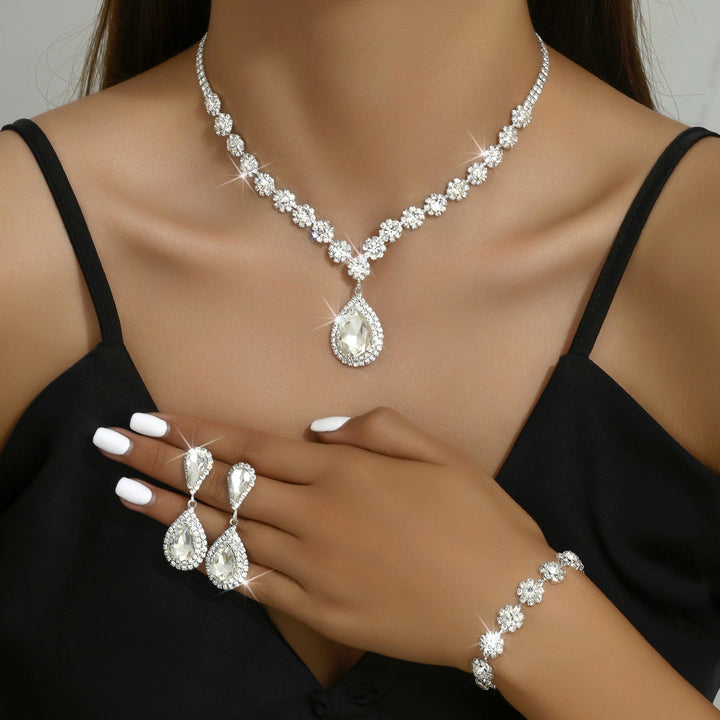 Set di gioielli da sposa in tre pezzi