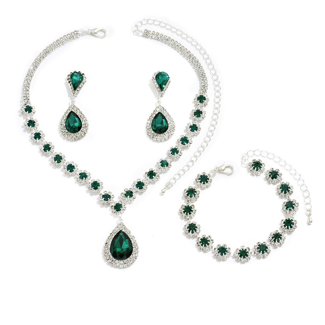 Set di gioielli da sposa in tre pezzi