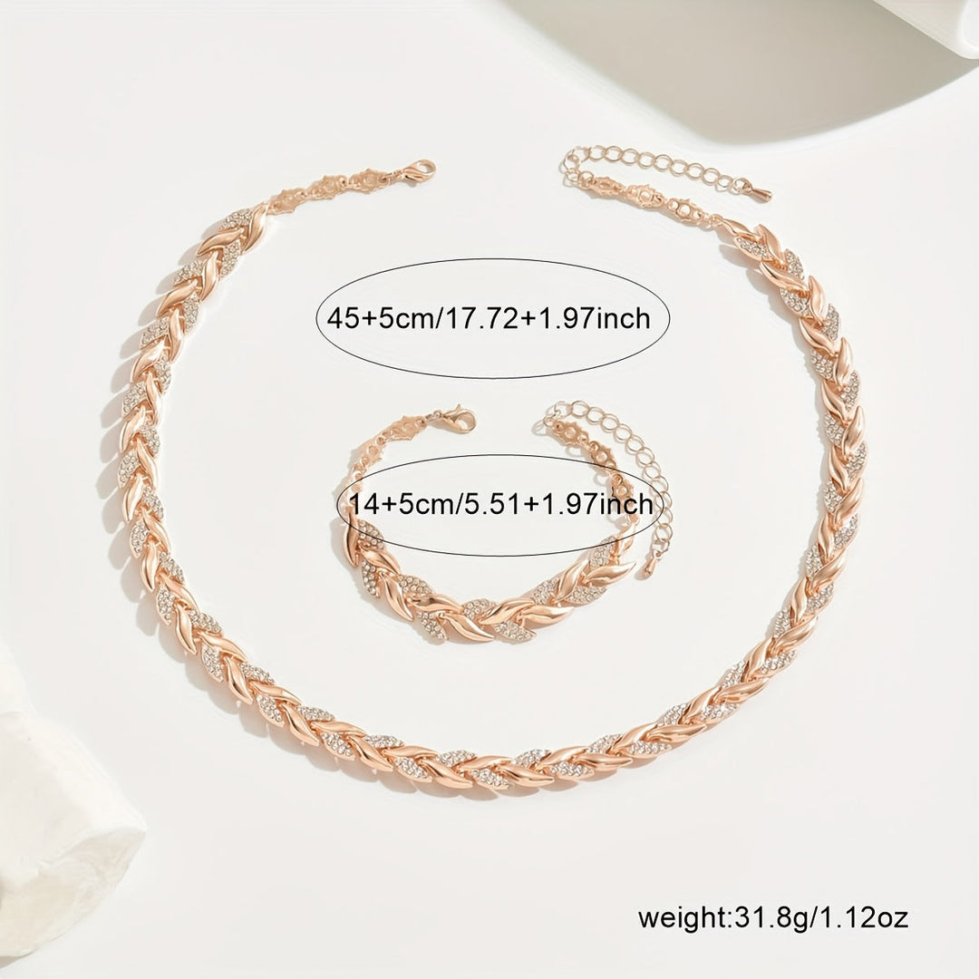 Elegante set a coda di pesce con vetro e gemme