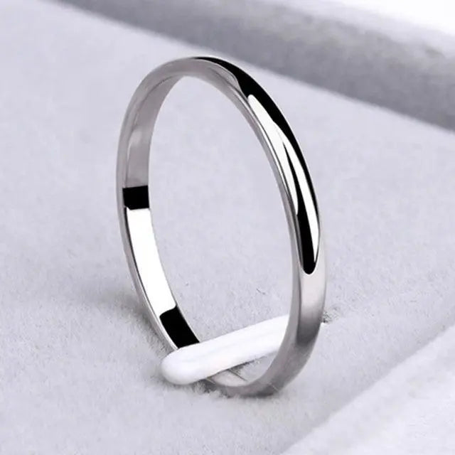 Semplice anello in oro e argento