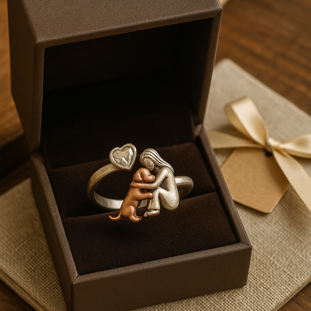 Collare per cani in argento sterling 925 – Artigianale con zirconia a cuore e vestibilità regolabile
