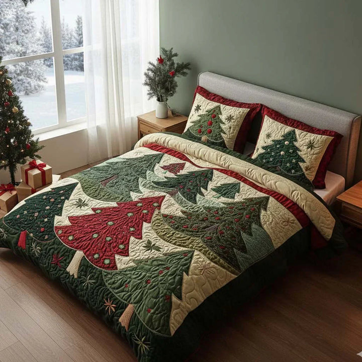Set di biancheria da letto trapuntata in 3 pezzi - Foresta della Gioia