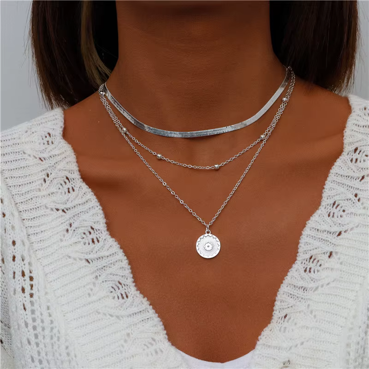 Collana placcata in argento