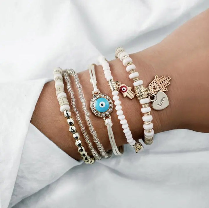 Set braccialetti Hamsa