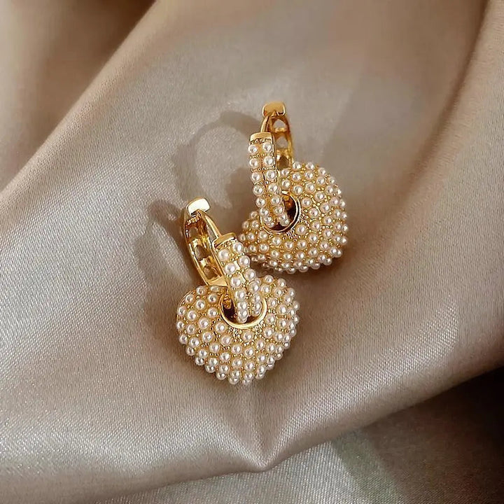 Gold “Perles d'Amour” Hoop Earrings
