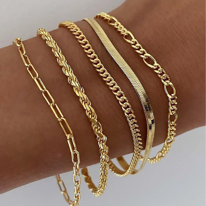 Set braccialetti in oro