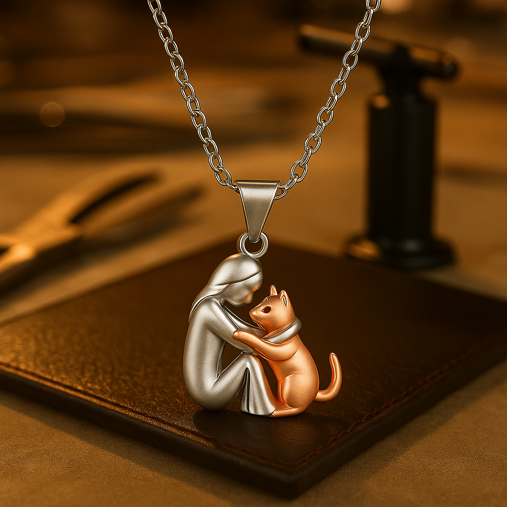 Collana ciondolo gatto
