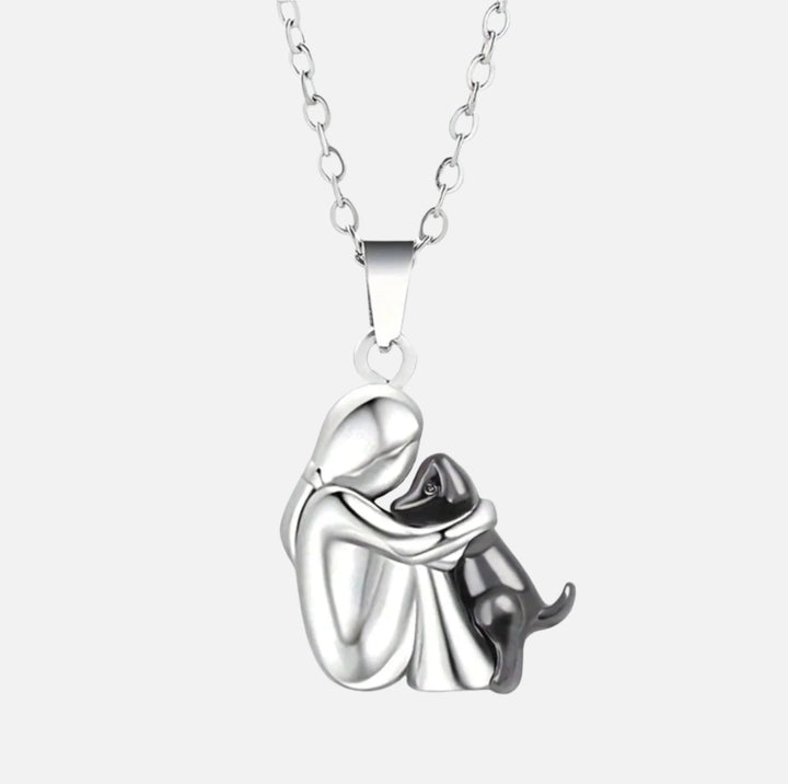 Collana ciondolo abbraccio