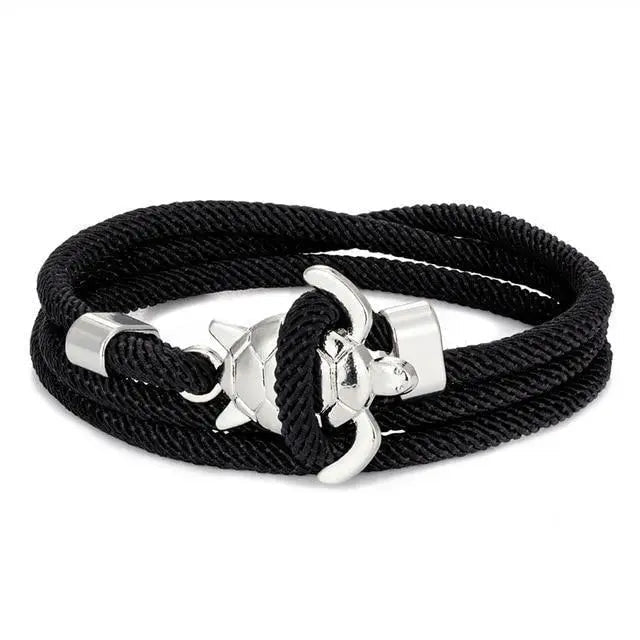 Braccialetto artigianale con design a tartaruga marina