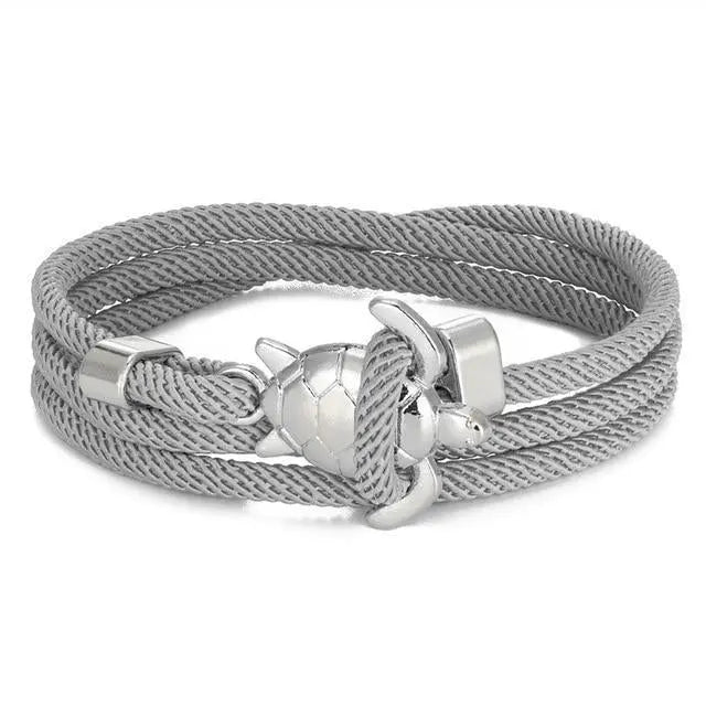 Braccialetto artigianale con design a tartaruga marina
